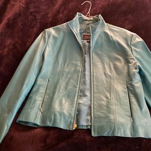 Wilson’s leather jacket Teal size large